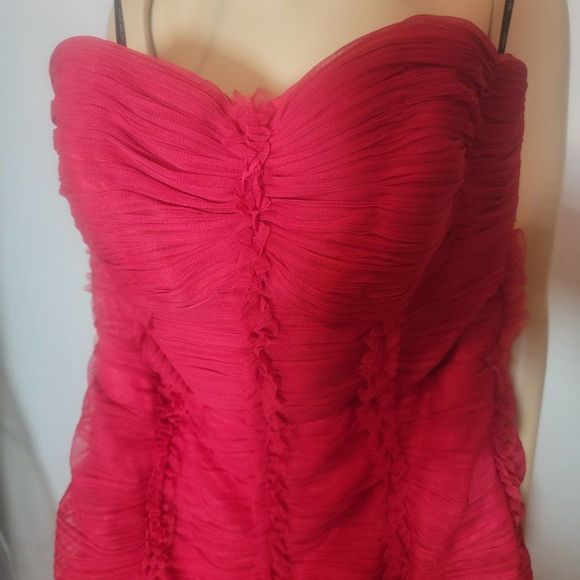 NWT Sue Wong Formal Short Dress in Red Size 4 - Picture 2 of 5